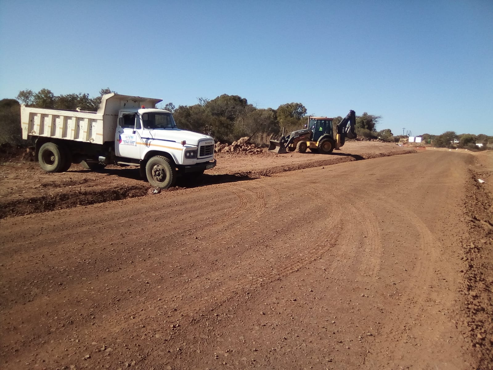 Earthworks and site transport at Zeerust PV Plant