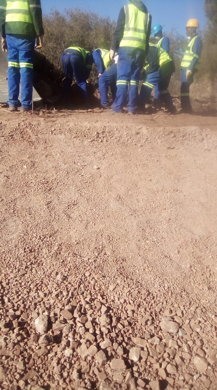 Site team at work at Zeerust PV Plant